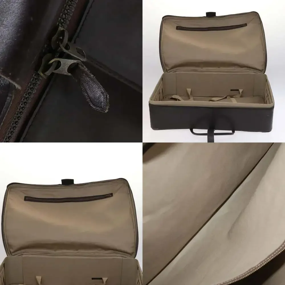 DIOR Trotter Canvas Suitcase Brown